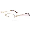 Cartier C Decor 18K GOLD Plated Titanium Half Frame Eyeglasses CT0319 (4)1