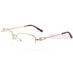 Cartier C Decor 18K GOLD Plated Titanium Half Frame Eyeglasses CT0319 (4)1