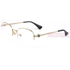 Cartier Logo Decor 18K GOLD Plated Half Frame Eyeglasses CT0415 (4)1
