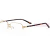 Cartier Real Gold Plating Metal Acetate Half Frame Eyeglasses CT0217 (4)1