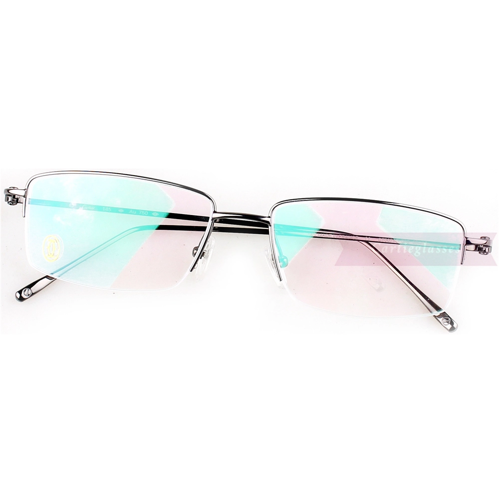 Cartier Real Gold Plating Metal Half Frame Eyeglasses CT0071 (13)1
