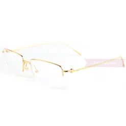 Cartier Real Gold Plating Metal Half Frame Eyeglasses CT0071 (4)1