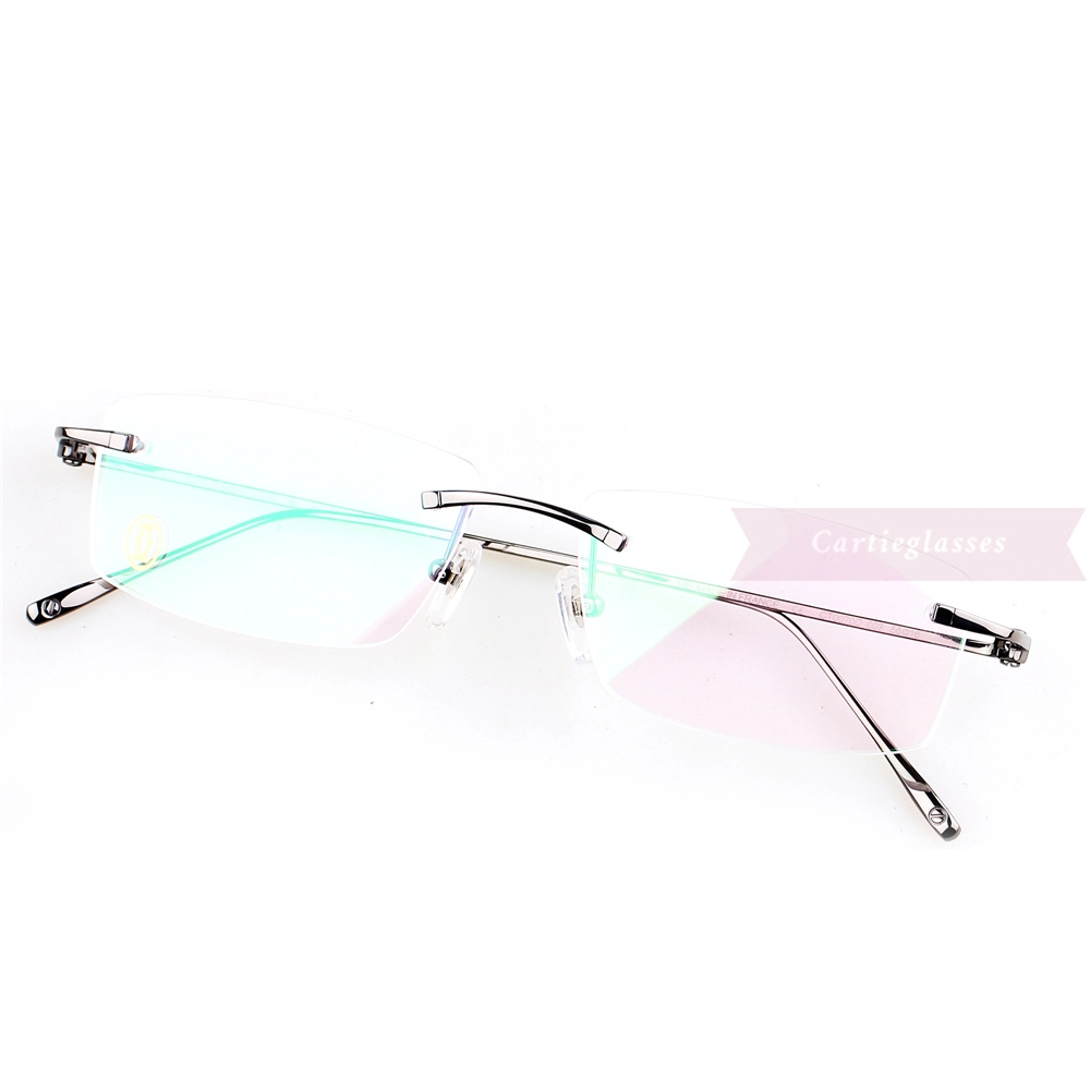 Cartier Real Gold Plating Metal Rimless Eyeglasses CT0070 (13)1