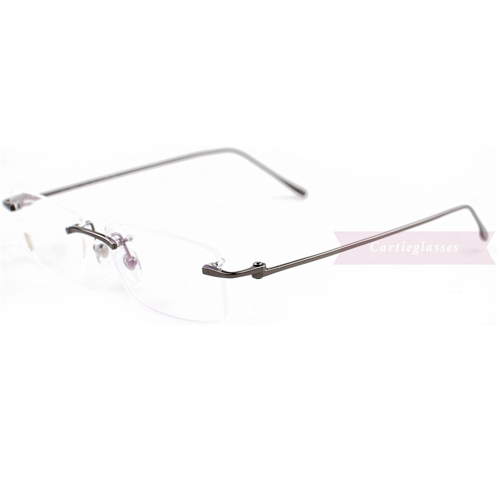 Cartier Real Gold Plating Metal Rimless Eyeglasses CT0070 (14)1