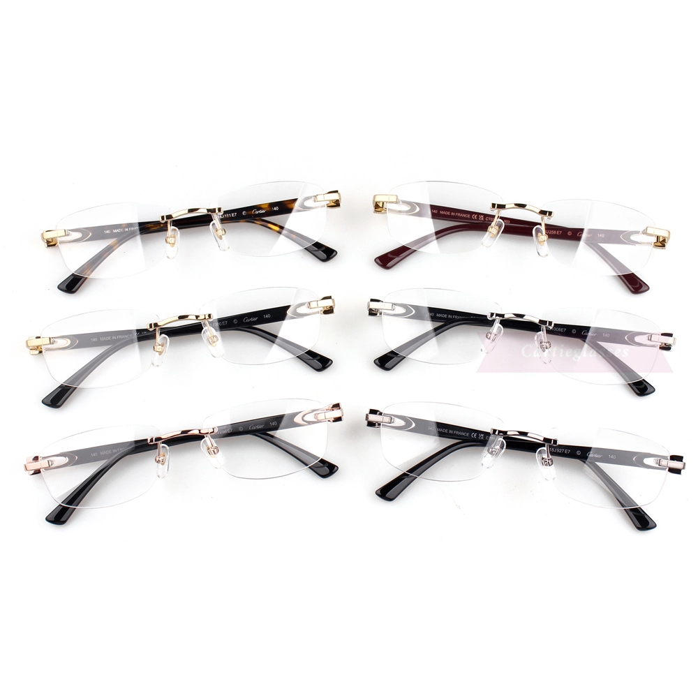 Cartier C Decor Acetate Titanium Rimless Eyeglasses CT0318 (1)