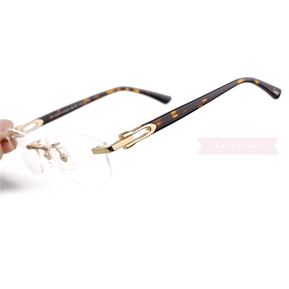 Cartier C Decor Acetate Titanium Rimless Eyeglasses CT0318 (9)