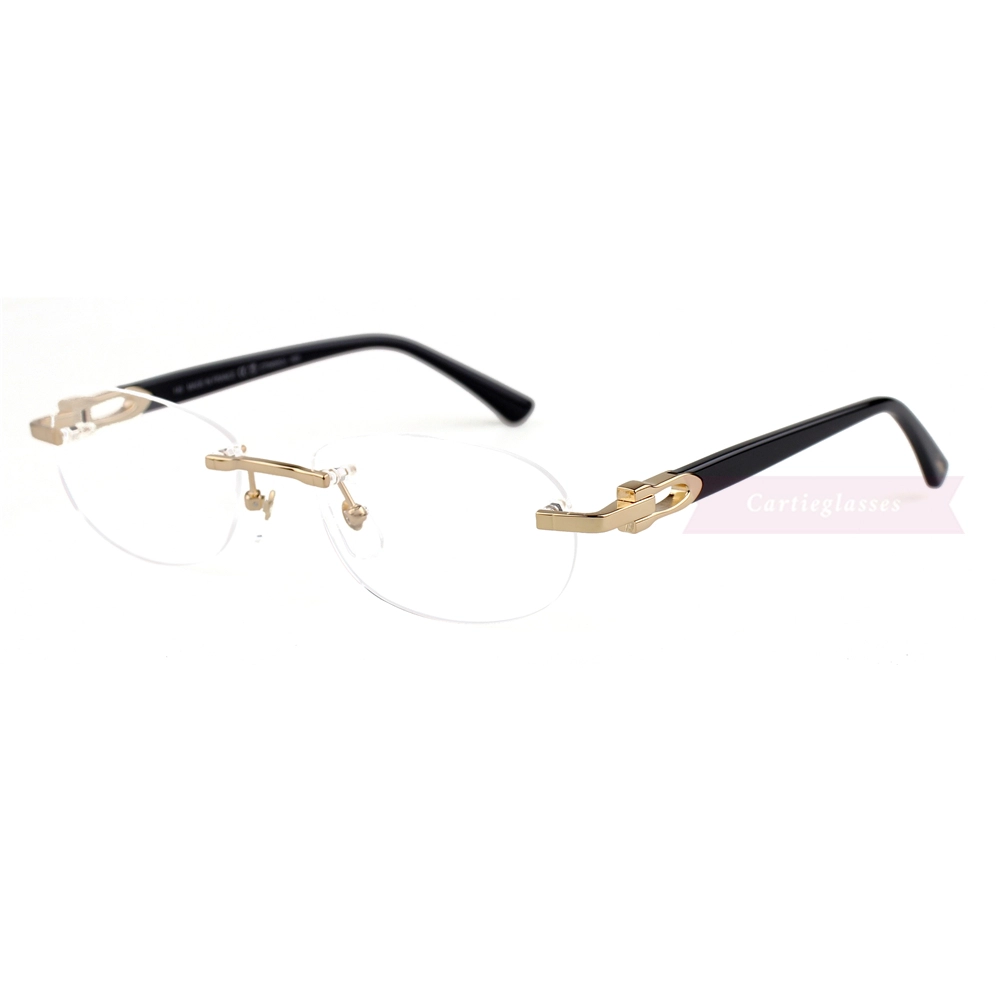 Cartier C Decor Acetate Titanium Rimless Eyeglasses CT0455 (14)