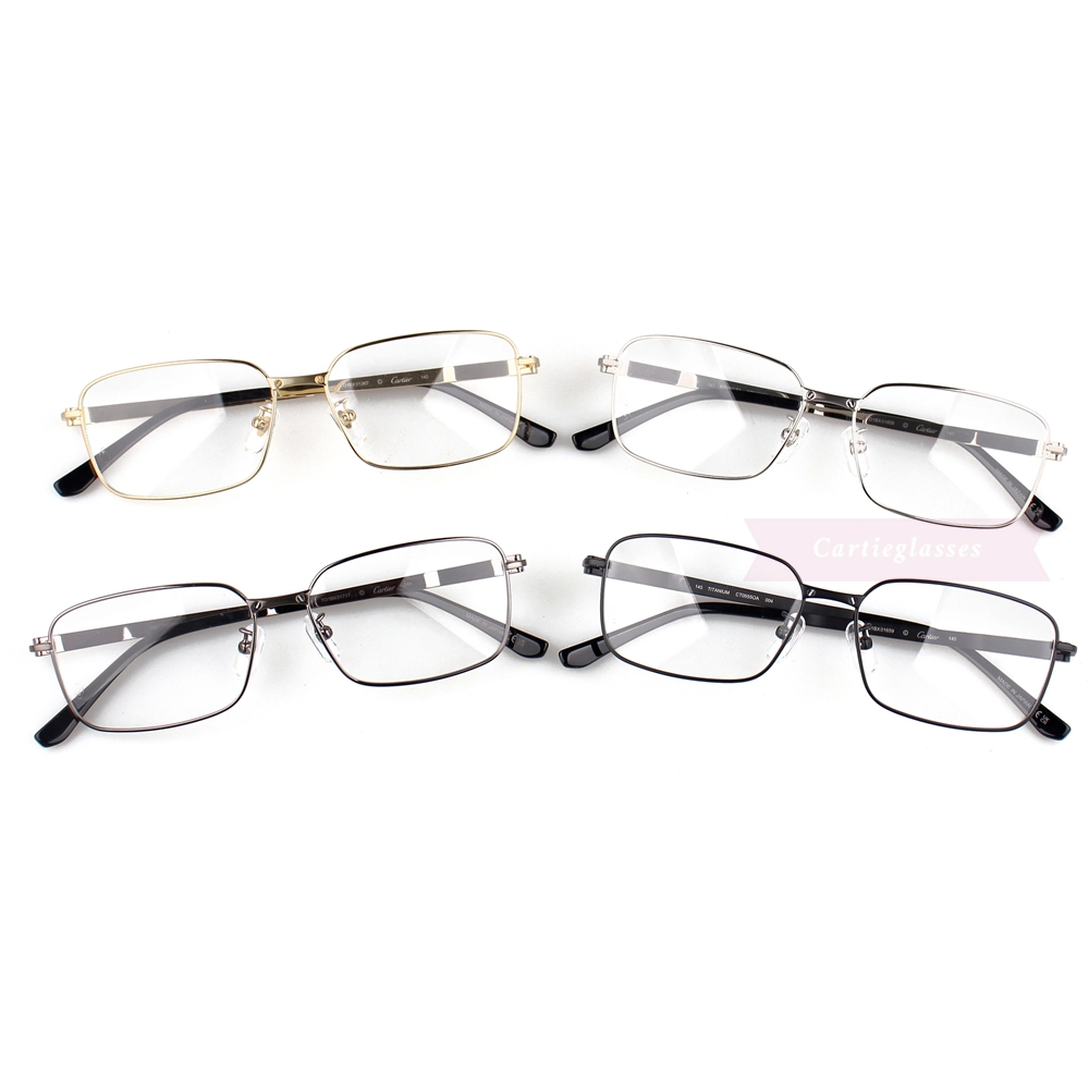 Cartier Santos De Titanium Acetate Full Frame Eyeglasses CT0555 (1)