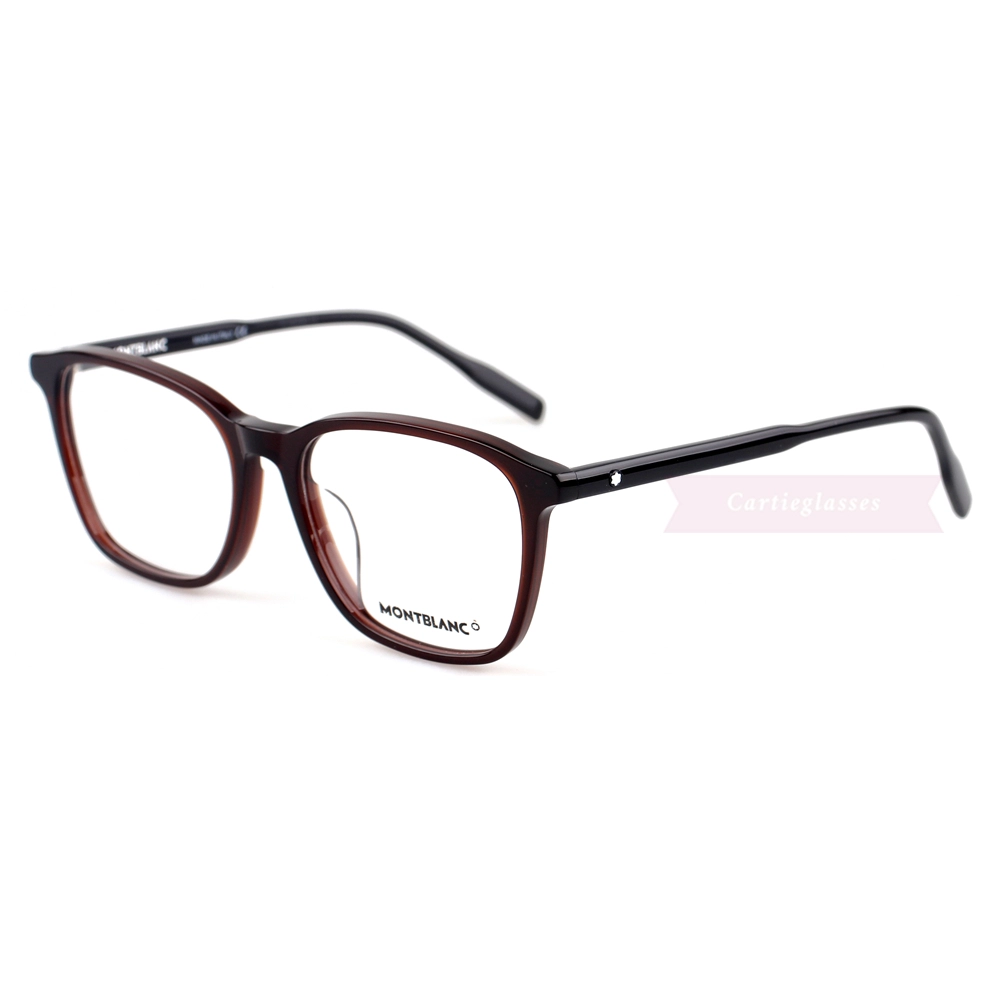 Montblanc Snowcap Emblem Acetate Full Frame Eyeglasses MB0085 (11)