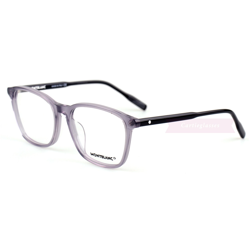 Montblanc Snowcap Emblem Acetate Full Frame Eyeglasses MB0085 (20)