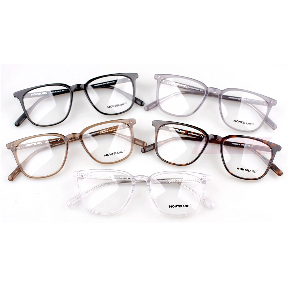 Montblanc Snowcap Emblem Acetate Full Frame Eyeglasses MB0089 (1)