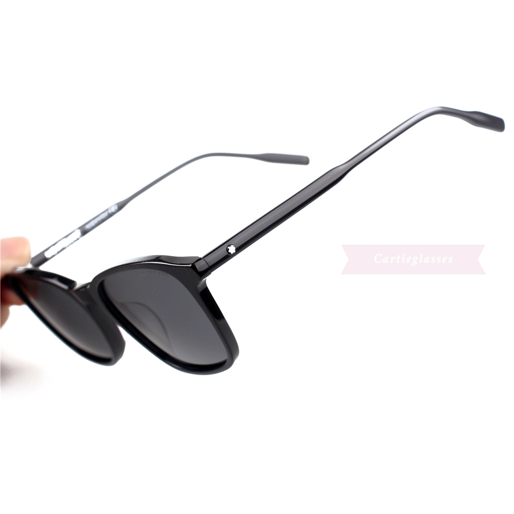 Montblanc Snowcap Emblem Acetate Full Frame Sunglasses MB0082 (10)