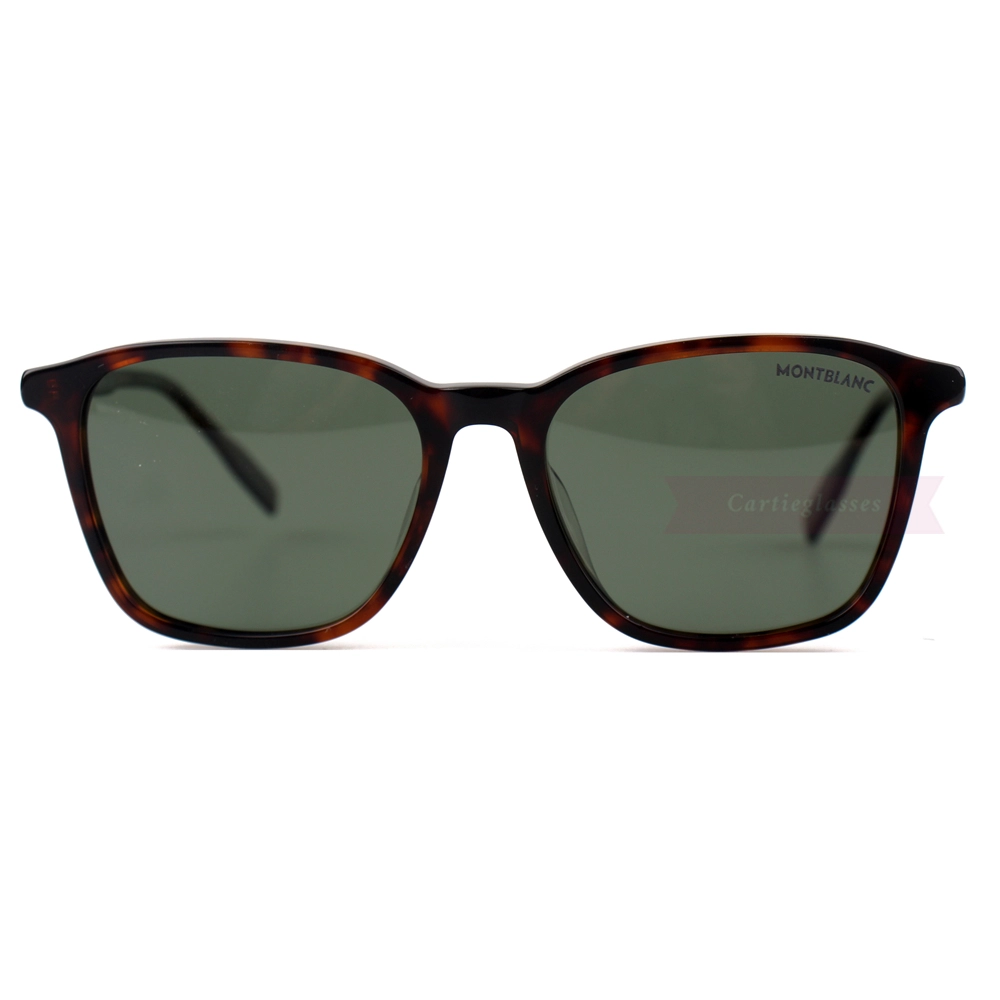 Montblanc Snowcap Emblem Acetate Full Frame Sunglasses MB0082 (19)