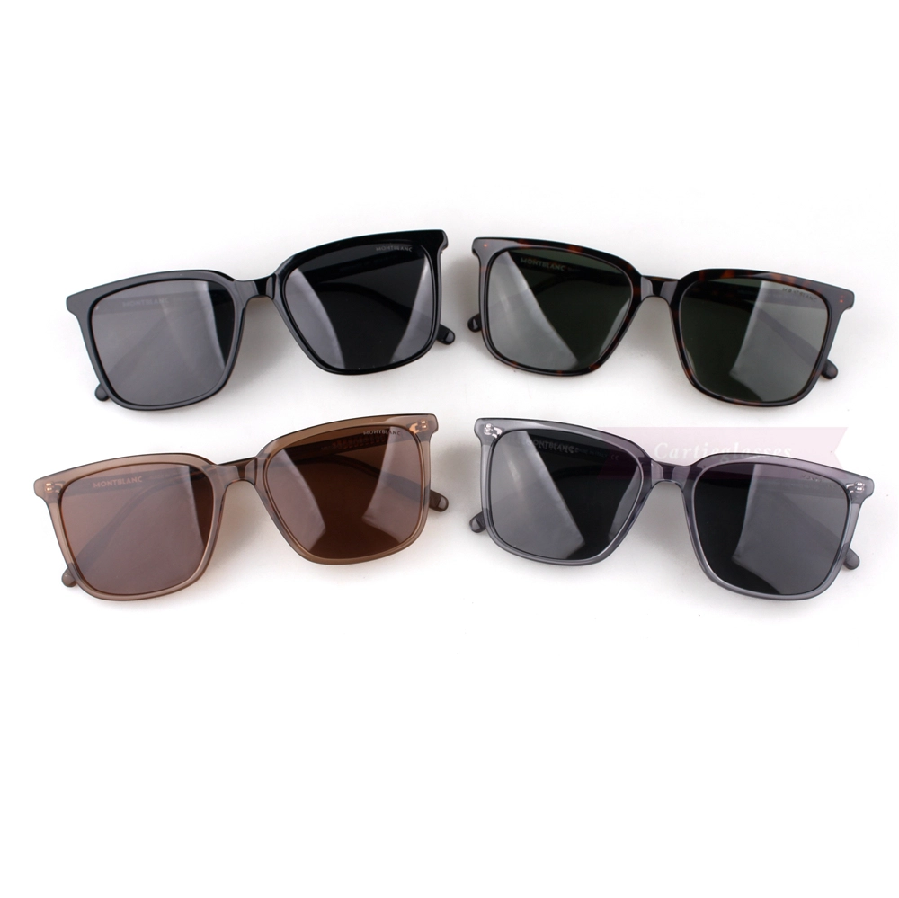 Montblanc Snowcap Emblem Acetate Full Frame Sunglasses MB0084 (1)