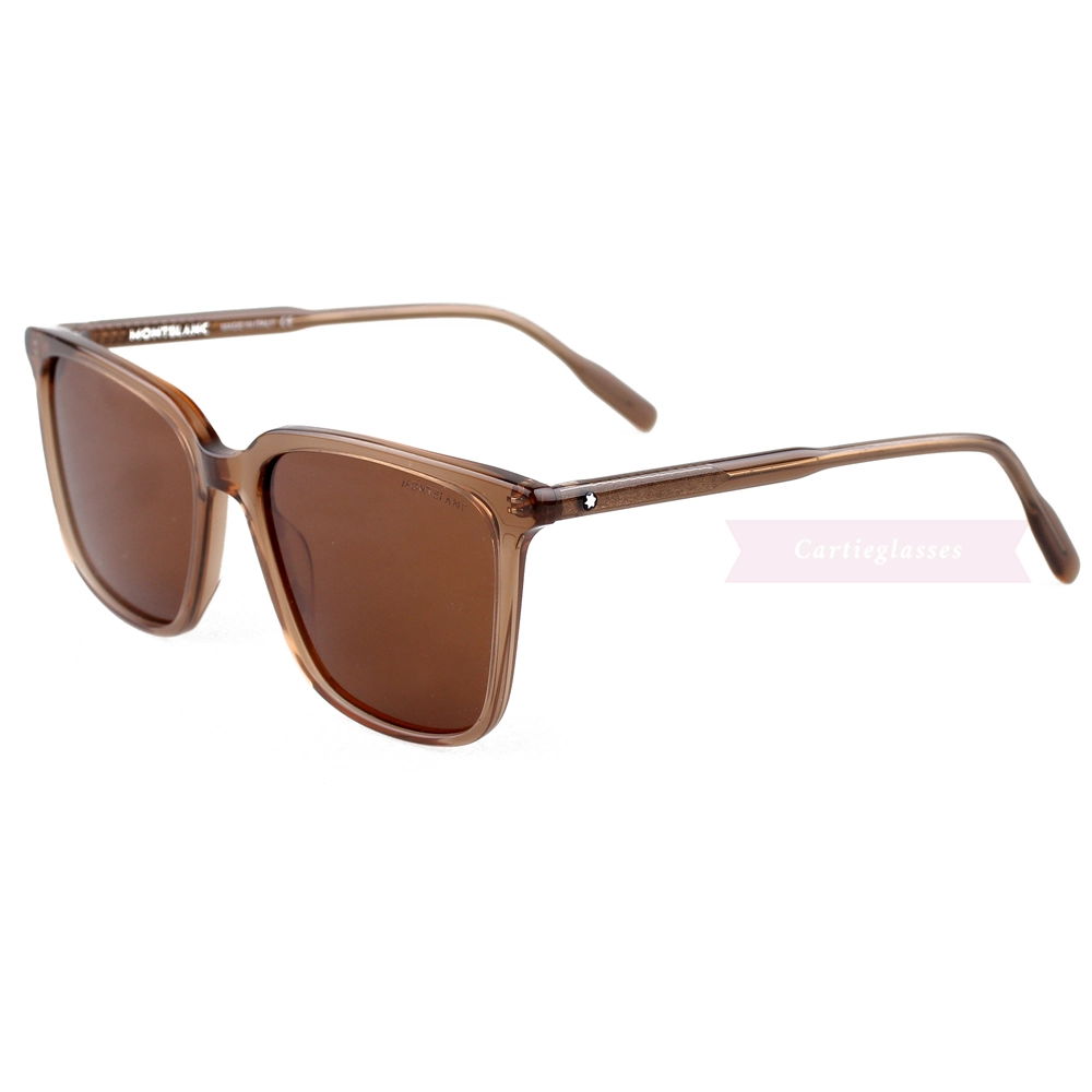Montblanc Snowcap Emblem Acetate Full Frame Sunglasses MB0084 (11)
