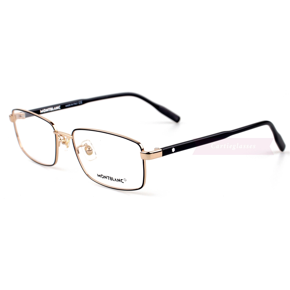 Montblanc Snowcap Emblem Acetate Metal Full Frame Eyeglasses MB0087 (11)