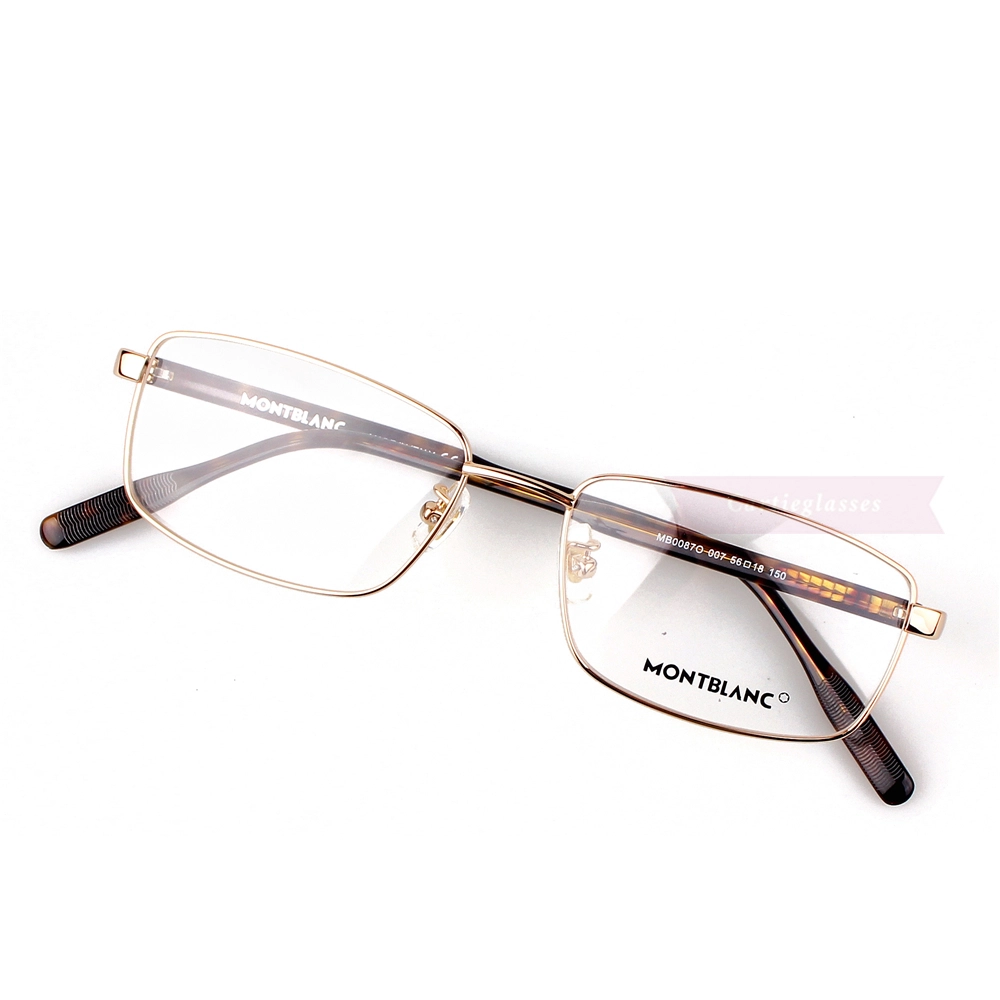 Montblanc Snowcap Emblem Acetate Metal Full Frame Eyeglasses MB0087 (2)