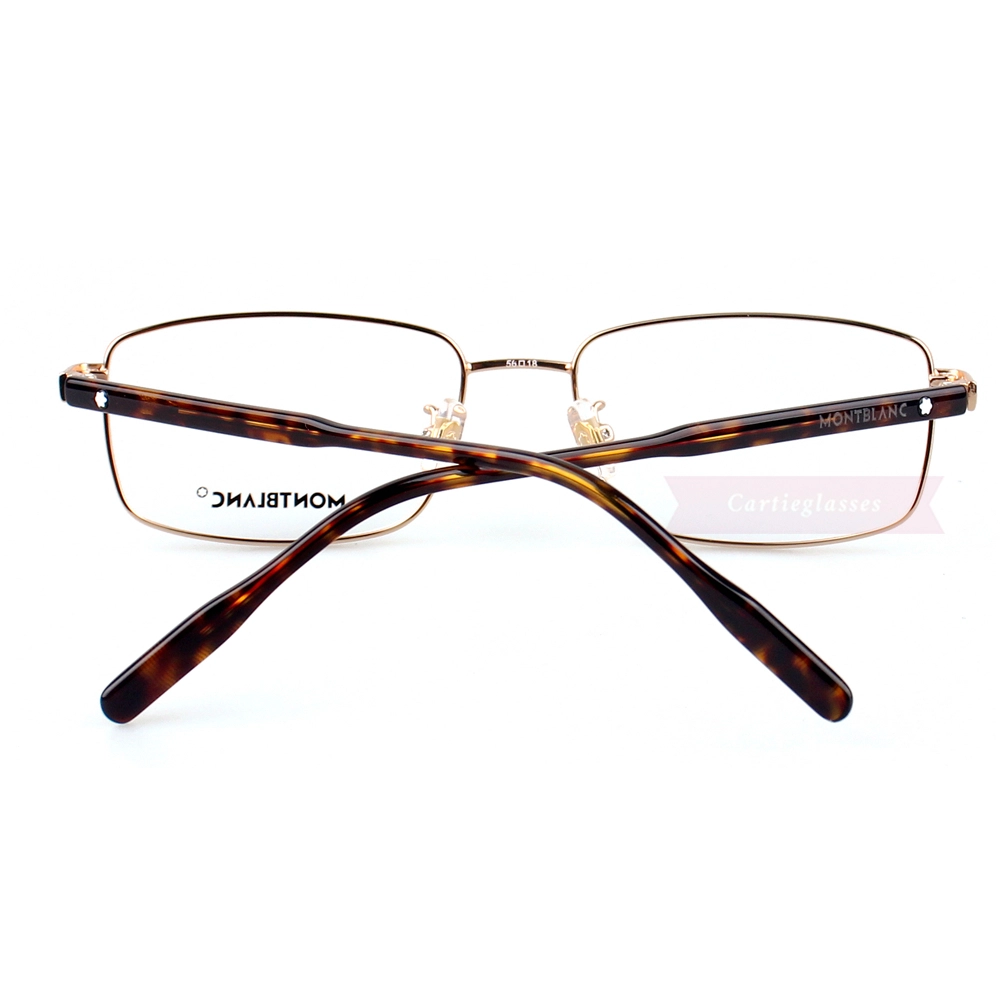 Montblanc Snowcap Emblem Acetate Metal Full Frame Eyeglasses MB0087 (6)