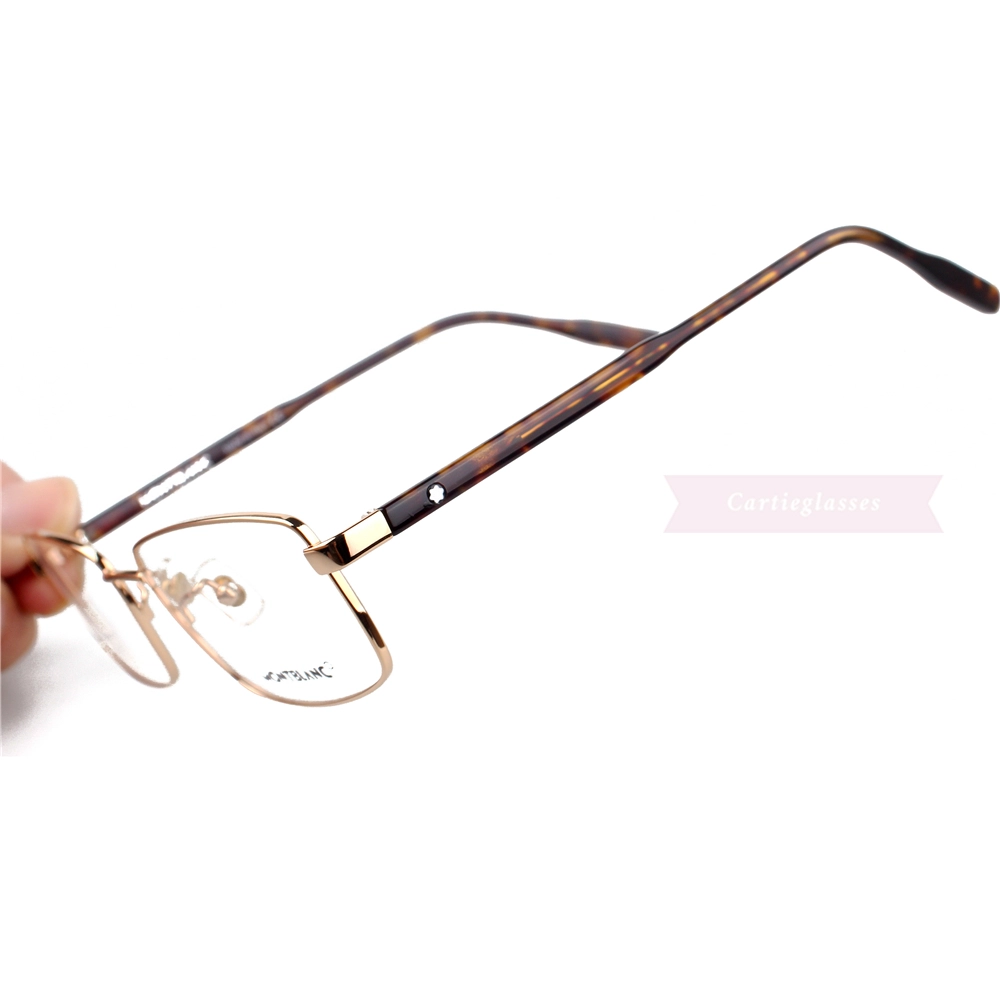 Montblanc Snowcap Emblem Acetate Metal Full Frame Eyeglasses MB0087 (7)