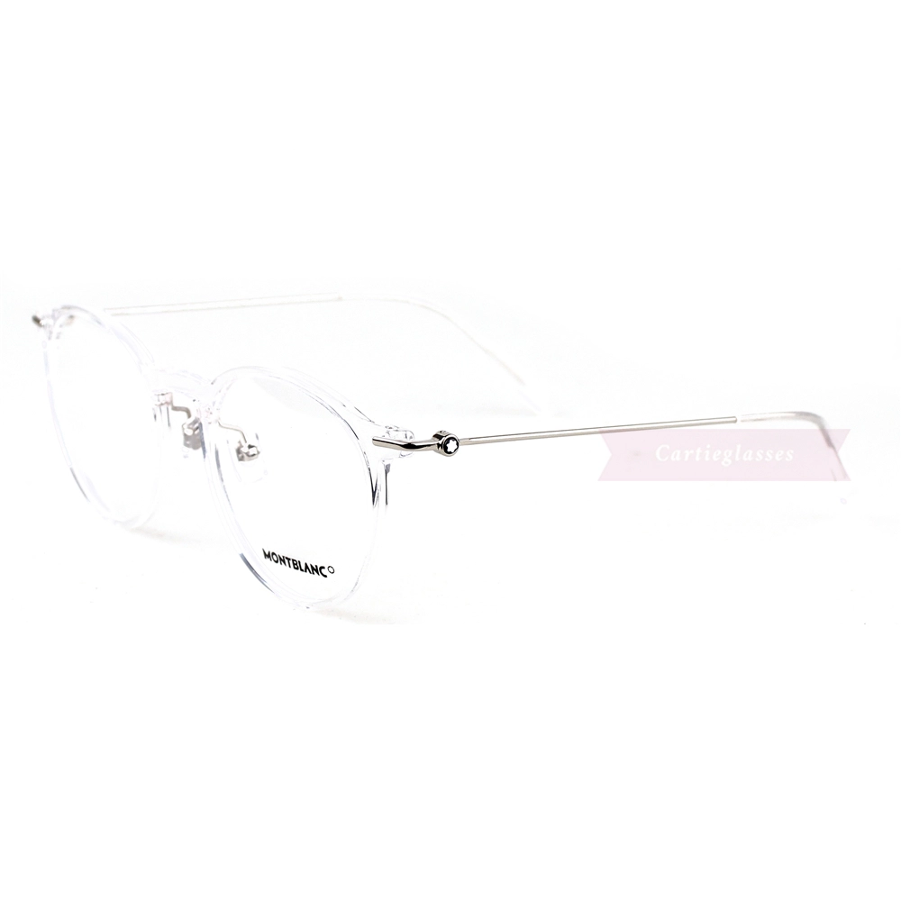 Montblanc Snowcap Emblem Acetate Metal Full Frame Eyeglasses MB0099 (13)