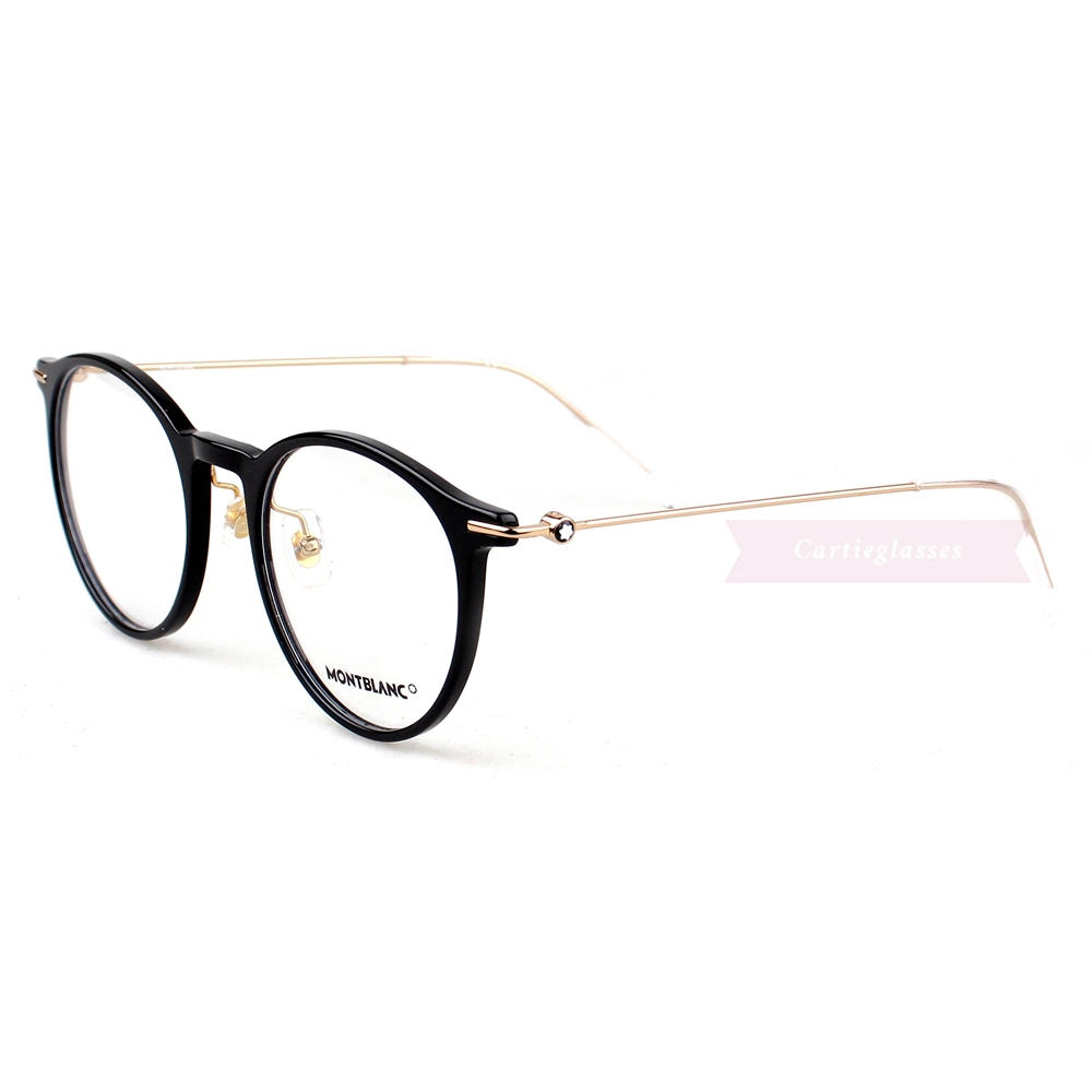 Montblanc Snowcap Emblem Acetate Metal Full Frame Eyeglasses MB0099 (5)
