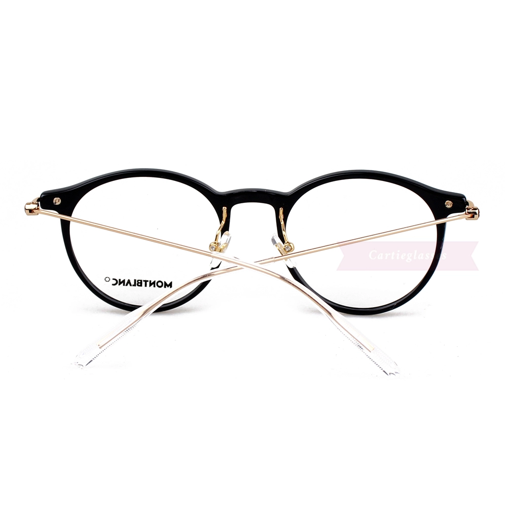 Montblanc Snowcap Emblem Acetate Metal Full Frame Eyeglasses MB0099 (7)