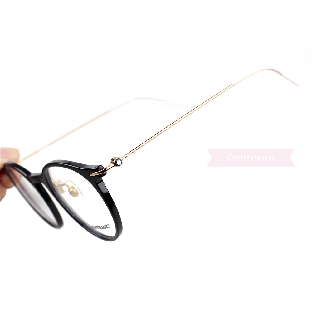 Montblanc Snowcap Emblem Acetate Metal Full Frame Eyeglasses MB0099 (8)