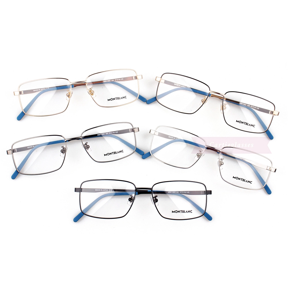 Montblanc Snowcap Emblem Acetate Metal Full Frame Eyeglasses MB0108 (1)