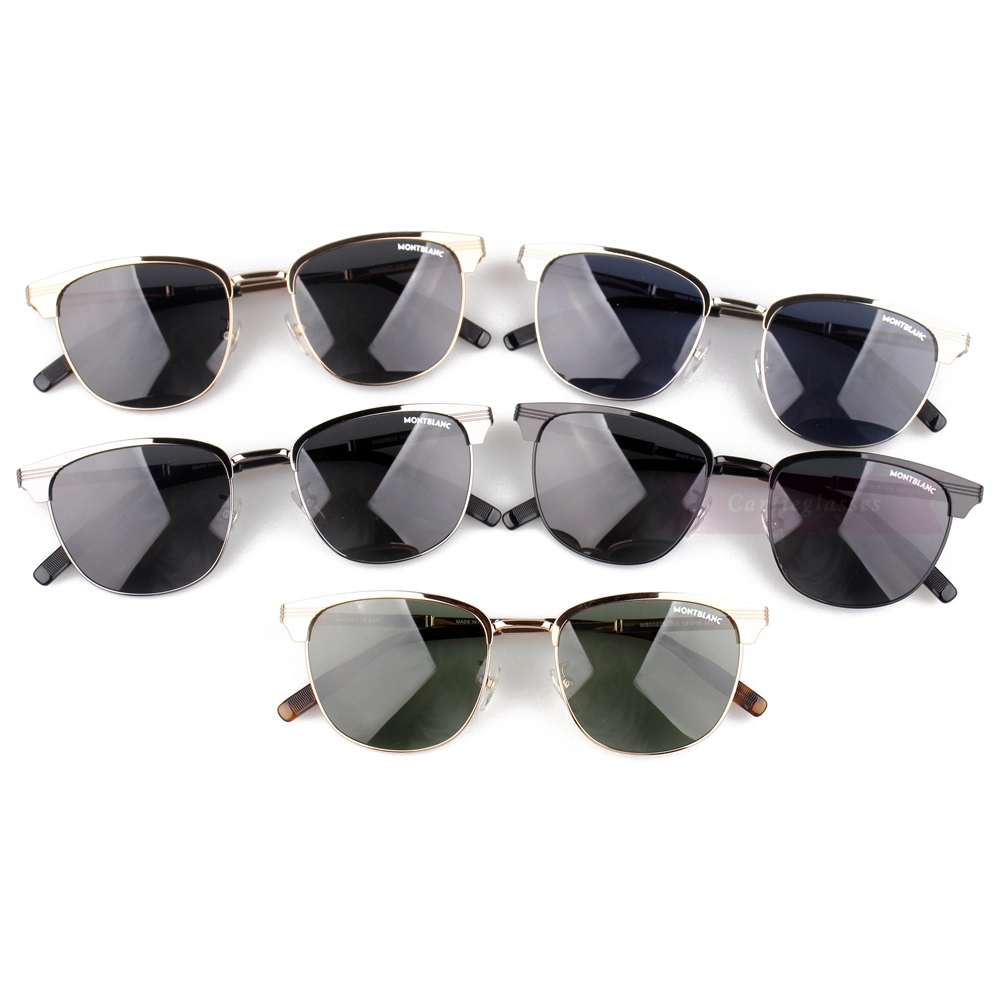 Montblanc Snowcap Emblem Acetate Metal Full Frame Sunglasses MB0092 (1)