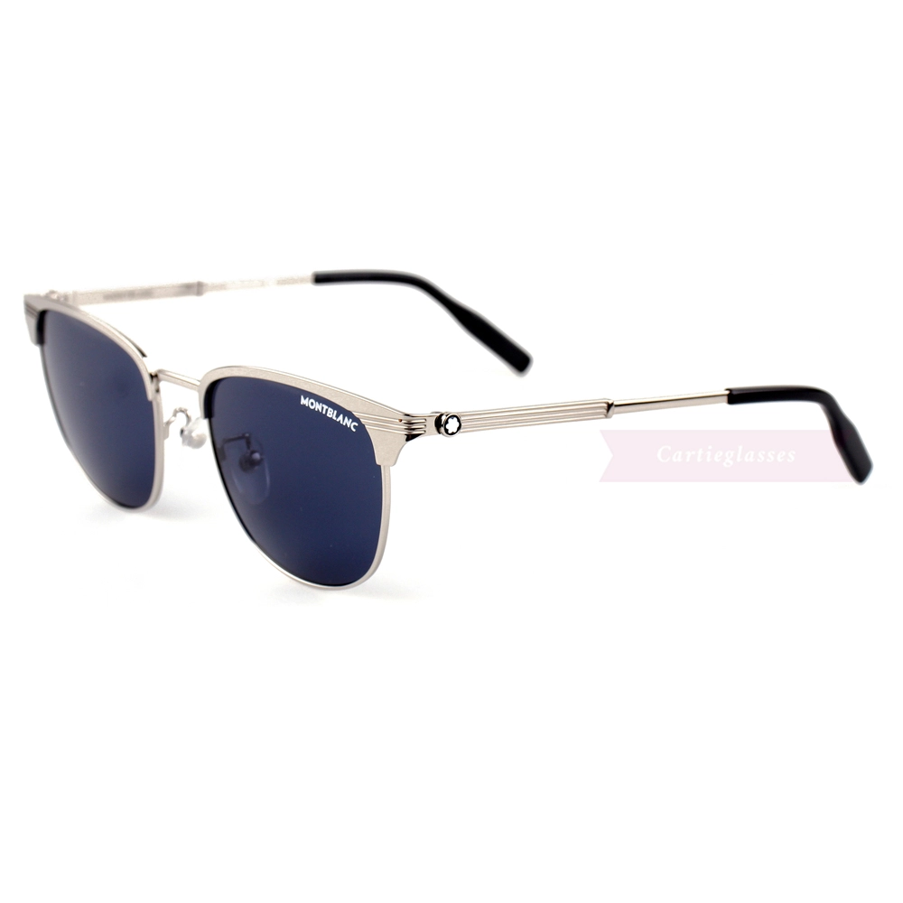 Montblanc Snowcap Emblem Acetate Metal Full Frame Sunglasses MB0092 (10)