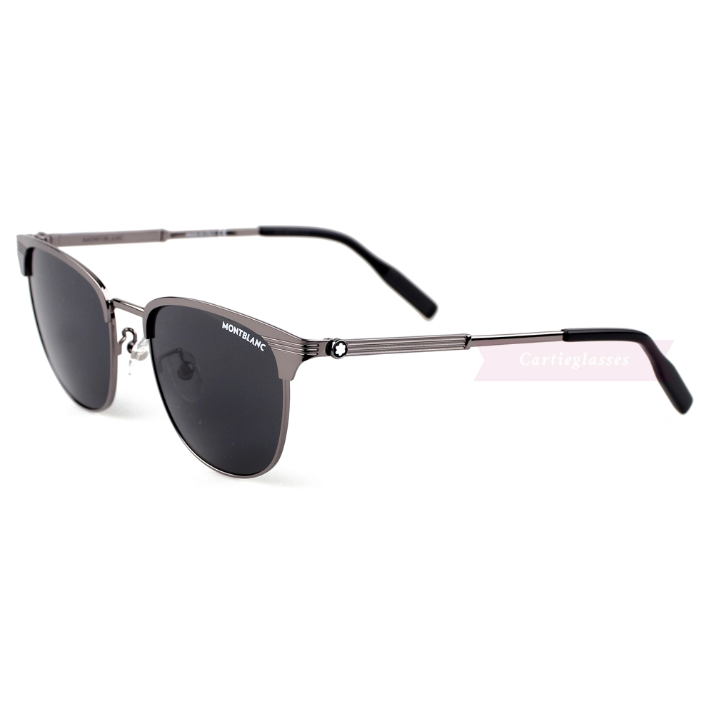 Montblanc Snowcap Emblem Acetate Metal Full Frame Sunglasses MB0092 (13)