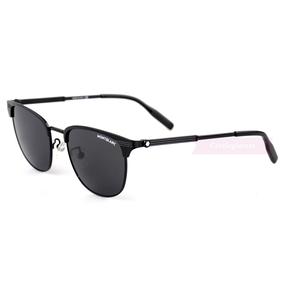 Montblanc Snowcap Emblem Acetate Metal Full Frame Sunglasses MB0092 (16)