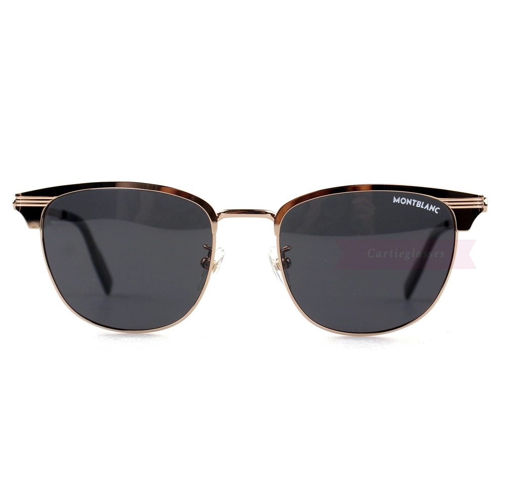 Montblanc Snowcap Emblem Acetate Metal Full Frame Sunglasses MB0092 (2)