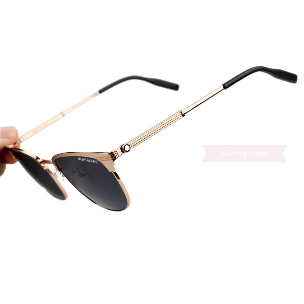 Montblanc Snowcap Emblem Acetate Metal Full Frame Sunglasses MB0092 (6)