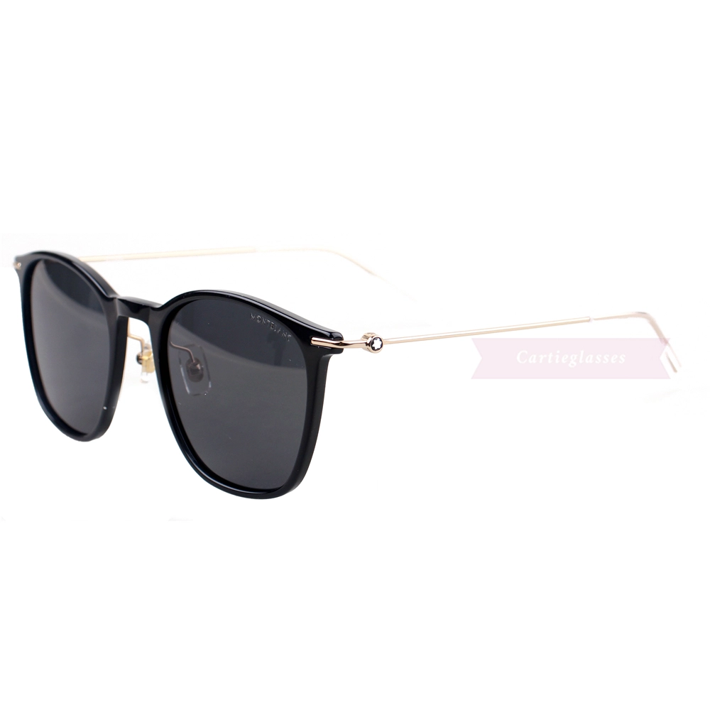 Montblanc Snowcap Emblem Acetate Metal Full Frame Sunglasses MB0098S (6)