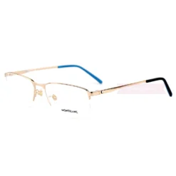 Montblanc Snowcap Emblem Acetate Metal Half Frame Eyeglasses MB0107 (4)