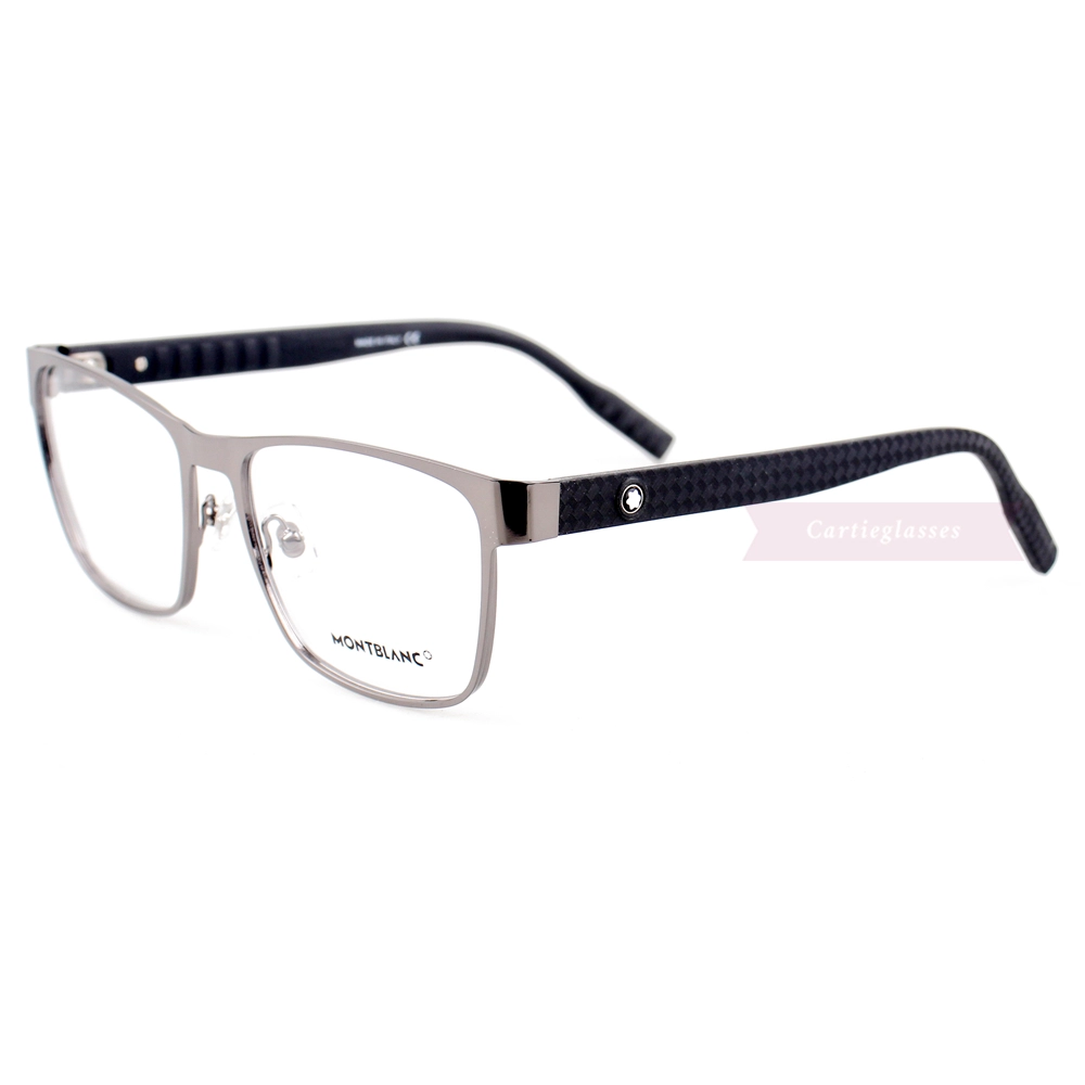 Montblanc Snowcap Emblem Metal Acetate Full Frame Eyeglasses MB0067 (13)