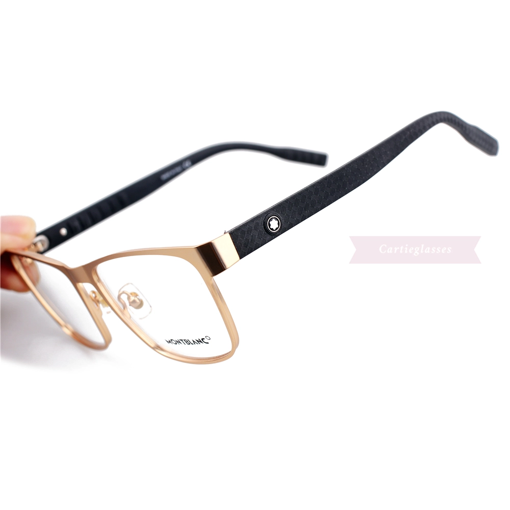 Montblanc Snowcap Emblem Metal Acetate Full Frame Eyeglasses MB0067 (6)