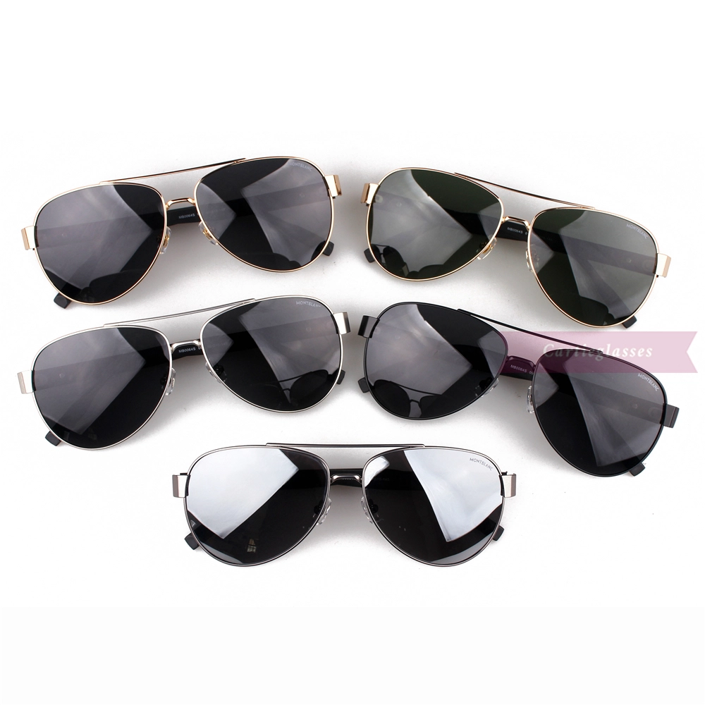 Montblanc Snowcap Emblem Metal Acetate Full Frame Sunglasses MB0064 (1)