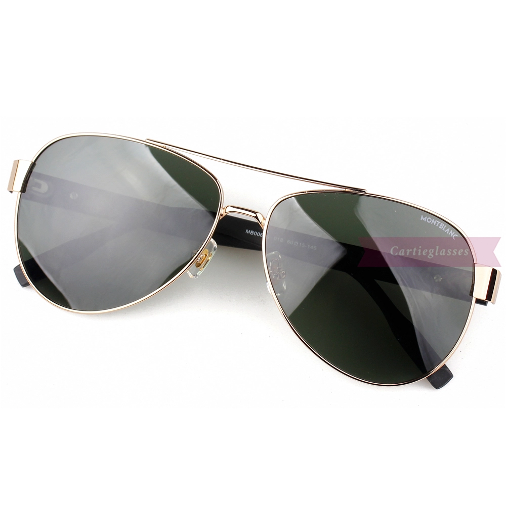 Montblanc Snowcap Emblem Metal Acetate Full Frame Sunglasses MB0064 (10)