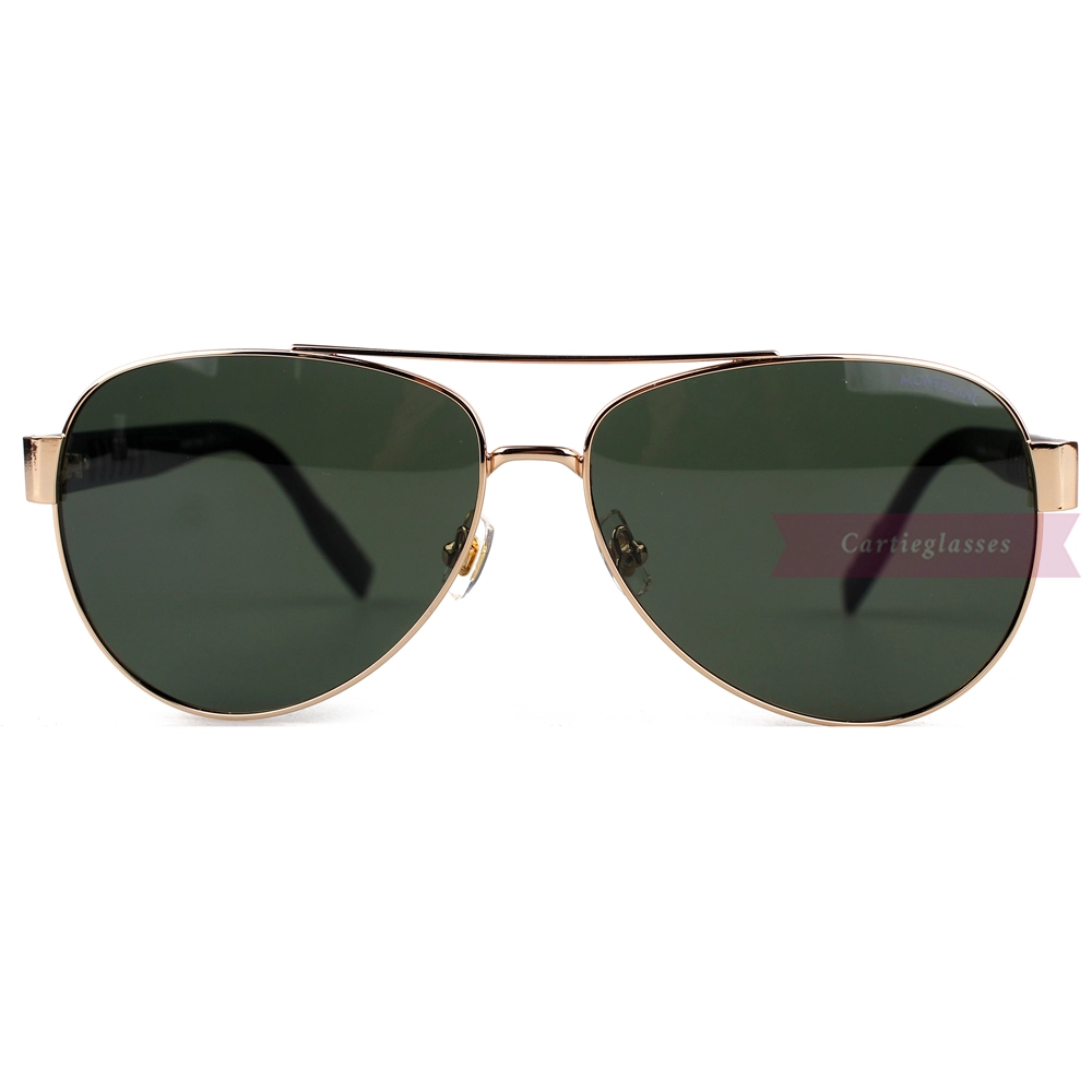 Montblanc Snowcap Emblem Metal Acetate Full Frame Sunglasses MB0064 (11)