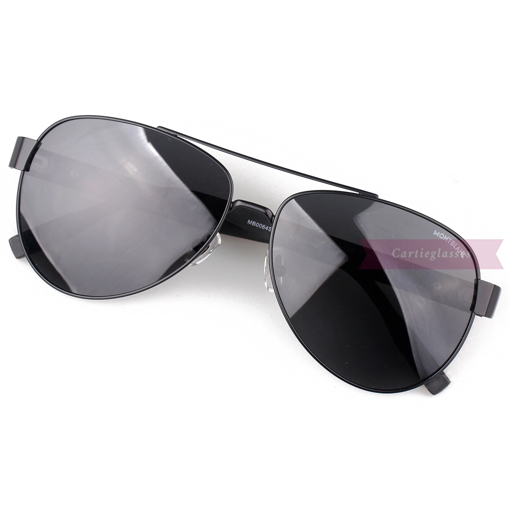 Montblanc Snowcap Emblem Metal Acetate Full Frame Sunglasses MB0064 (17)