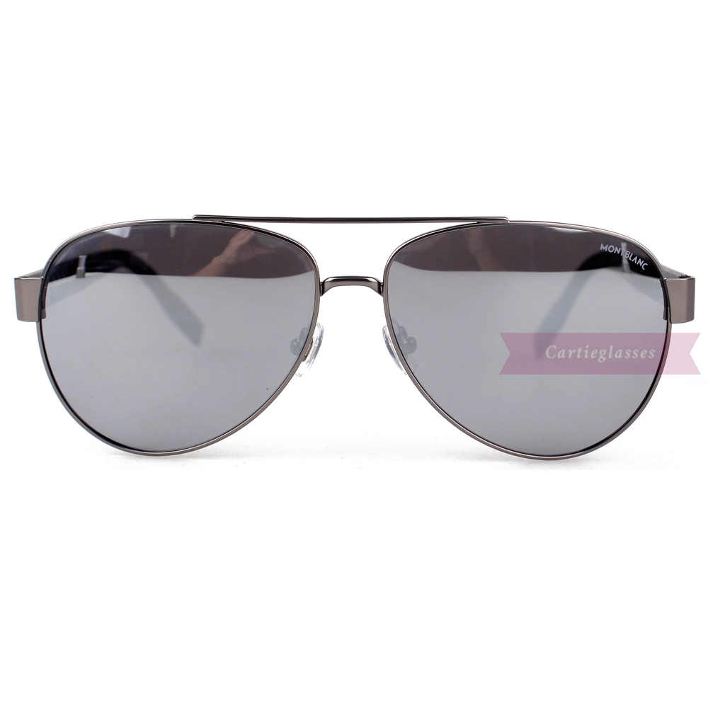 Montblanc Snowcap Emblem Metal Acetate Full Frame Sunglasses MB0064 (22)