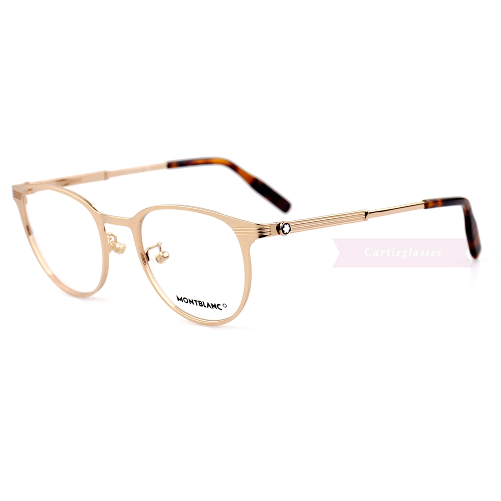 Montblanc Snowcap Emblem Metal Full Frame Eyeglasses MB0095 (3)
