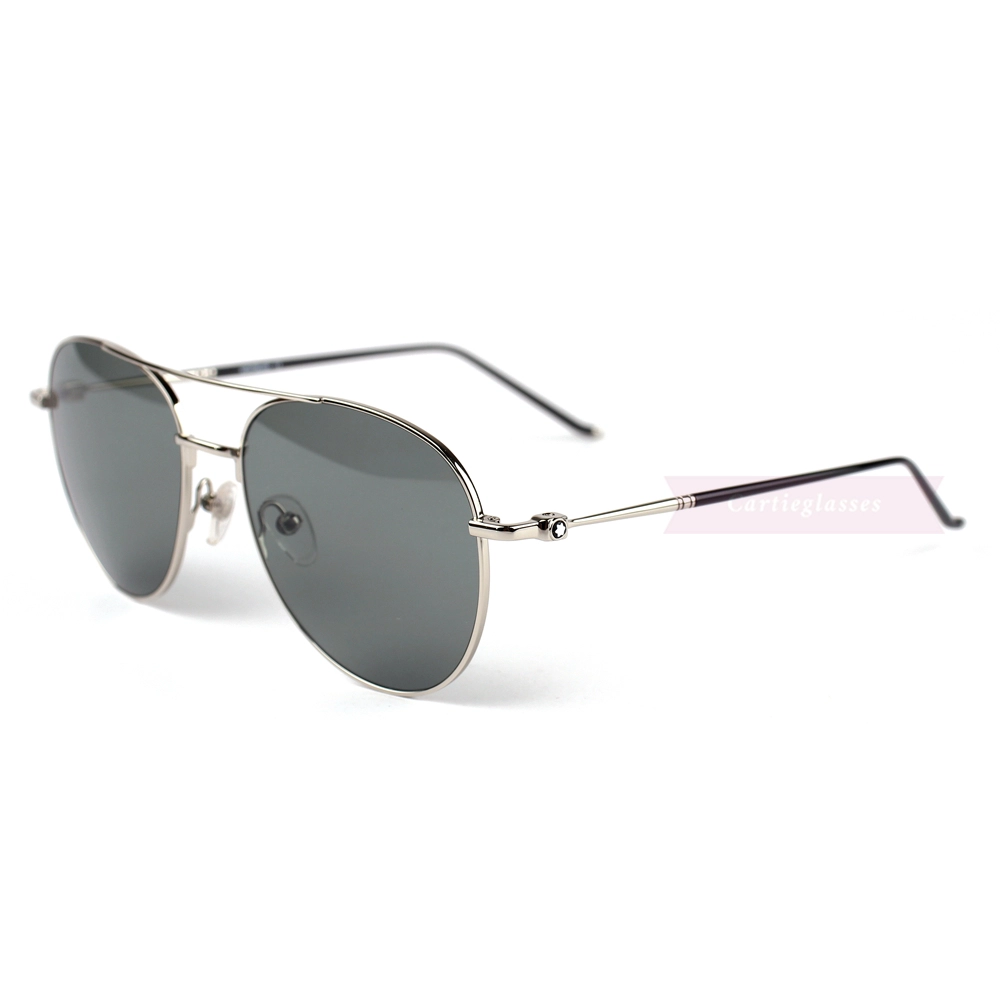Montblanc Snowcap Emblem Metal Full Frame Sunglasses MB0128 (16)