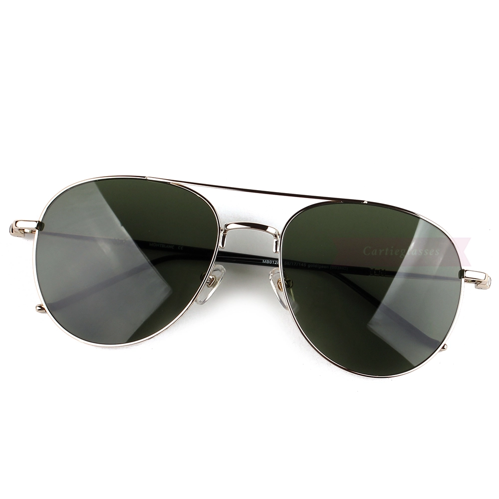 Montblanc Snowcap Emblem Metal Full Frame Sunglasses MB0128 (2)