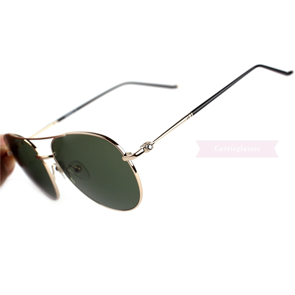 Montblanc Snowcap Emblem Metal Full Frame Sunglasses MB0128 (9)