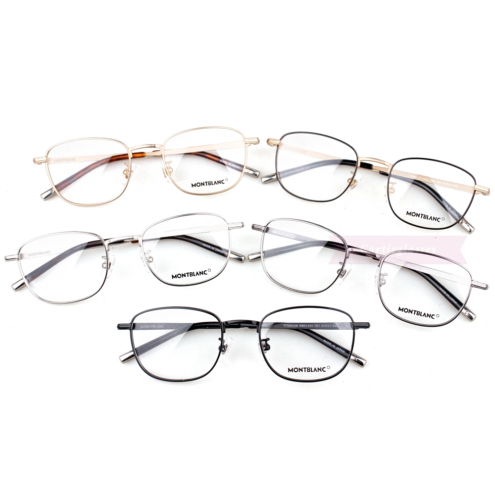 Montblanc Snowcap Emblem Titanium Full Frame Eyeglasses MB0134 (17)
