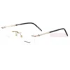 Montblanc Snowcap Emblem Titanium Rimless Eyeglasses MB0071T (3)