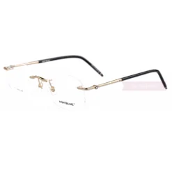 Montblanc Snowcap Emblem Titanium Rimless Eyeglasses MB0071T (3)